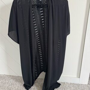 Mossimo Supply Co. Black Lace Kimono